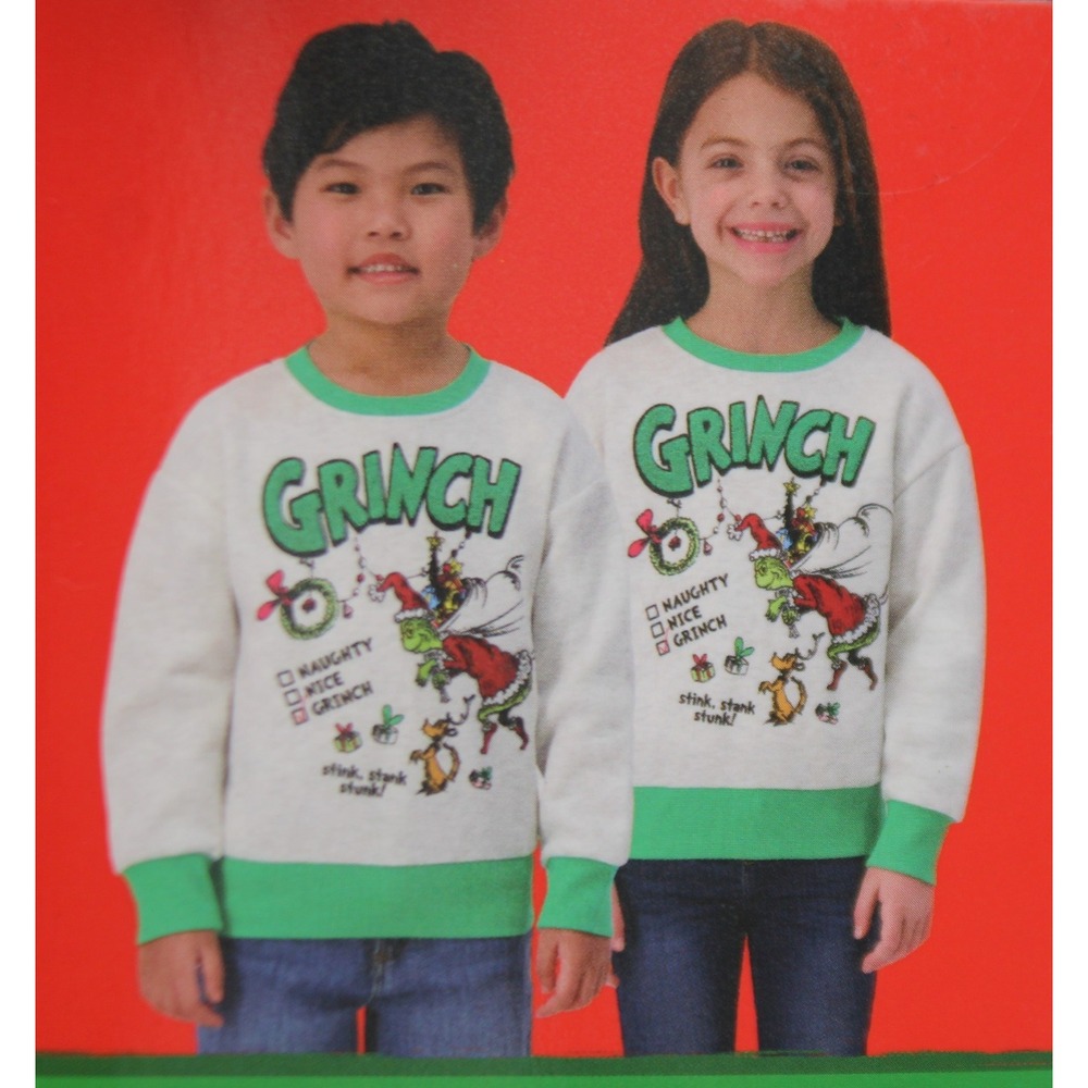 Grinch Kids girls boys Sweatshirt Size Medium (8) Kids Sweatshirt NEW